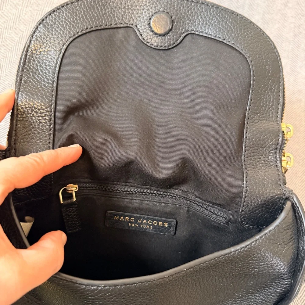 FURLA - Navy Pebbled Leather Hobo Bag